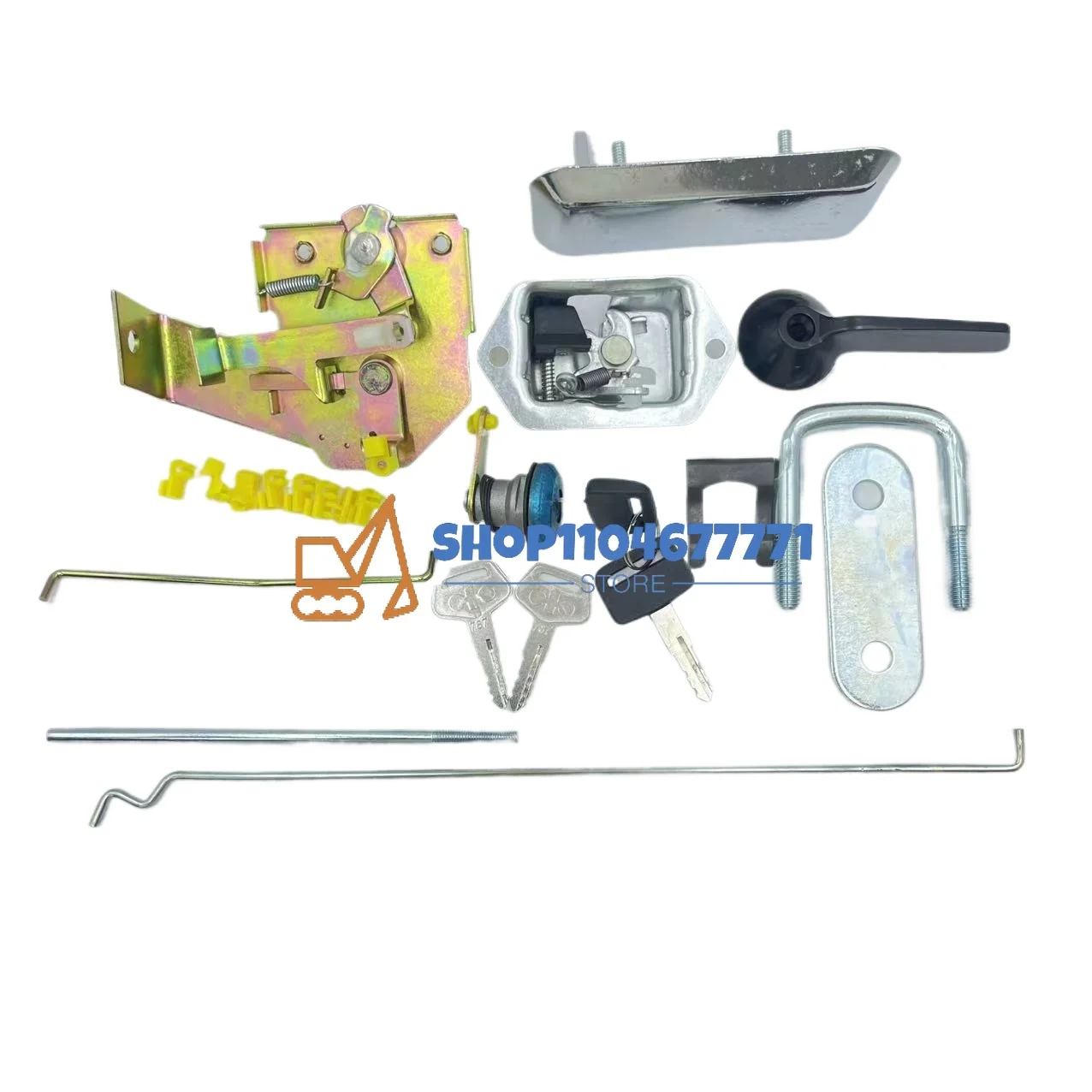 High Quality Excavator Cab Door Lock Door Handle for Komatsu PC60-6/120-5/200-5 New