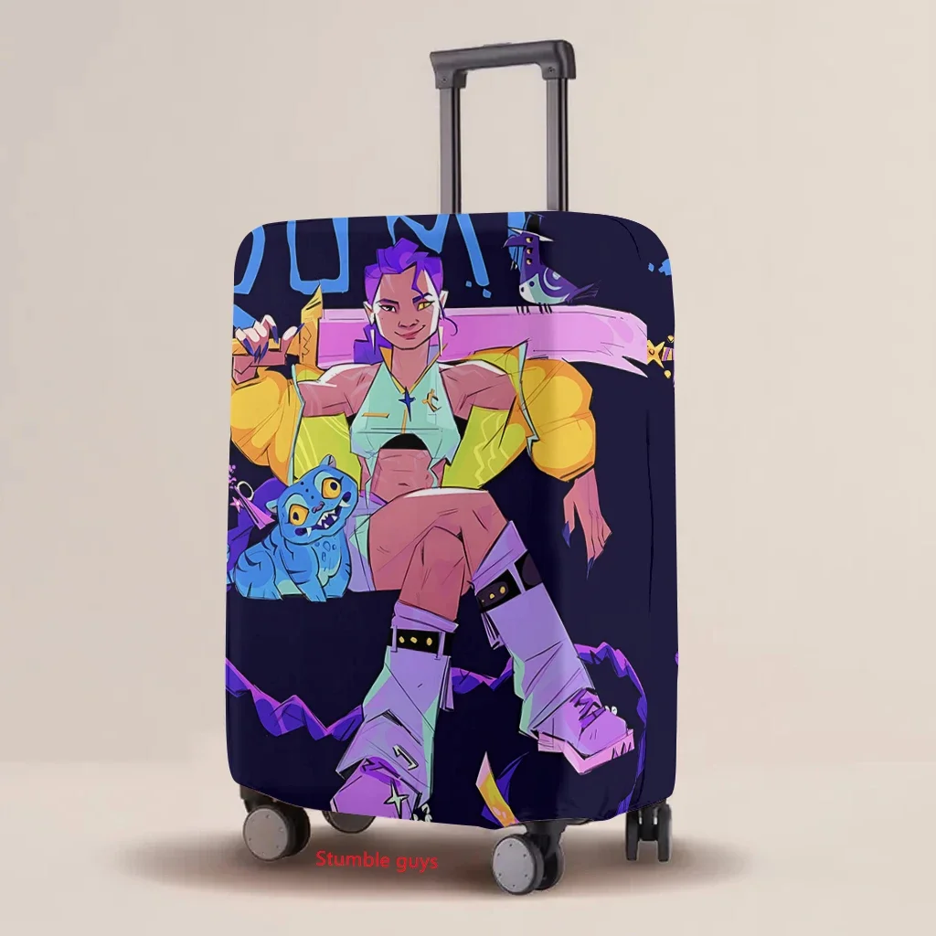 غطاء الأمتعة Kpop Demon Hunters، حافظة واقية مرنة مقاومة للاهتراء، ملحقات طباعة الرسوم المتحركة ​