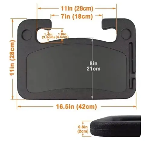 자동차 핸들 식탁 브래킷, 음료 음식 커피 트레이 보드, 휴대용 자동차 노트북 컴퓨터 책상 마운트 스탠드, 식사 작업, 1 개