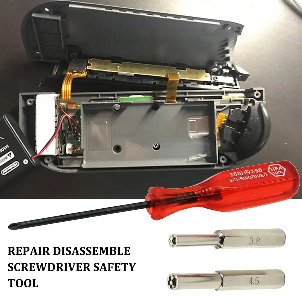 Punta per cacciavite da 3.8mm 4.5mm per NES SNES N64 per Game Boy per strumento di cacciavite per riparazione di strumenti di sicurezza Nintendo