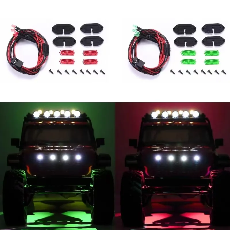 

RC Car wheel eyebrow atmosphere chassis light decorative light for 1/10 RC Crawler Car AXIAL SCX10 III JEEP Wrangler Accessories