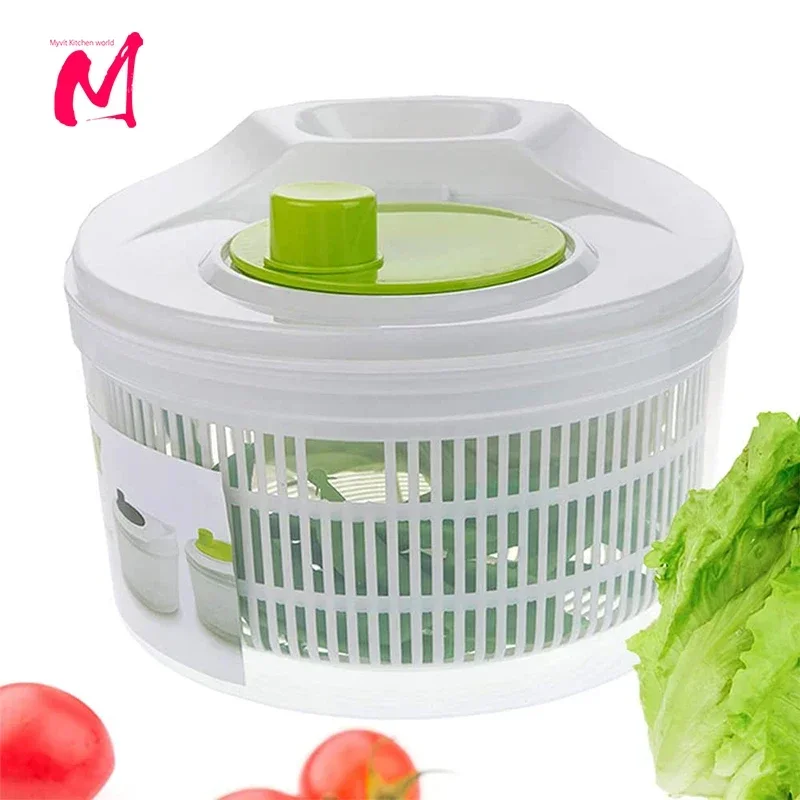 Salad rotator, lettuce green drain, crispy filter for cleaning and drying leafy vegetables, kitchen tools