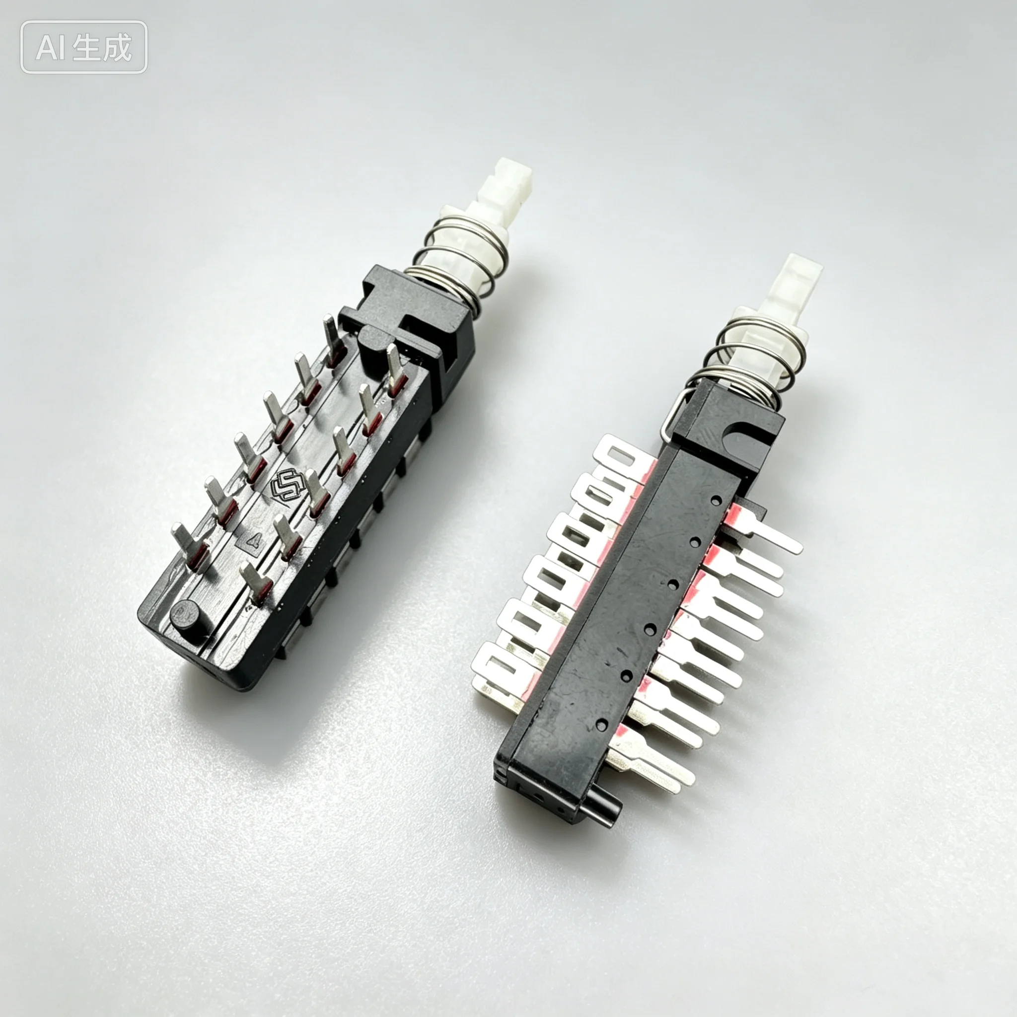 for 2*6 12Pin Self-locking Power Push Button Switch for Audio Mixer Amplifier  30pcs
