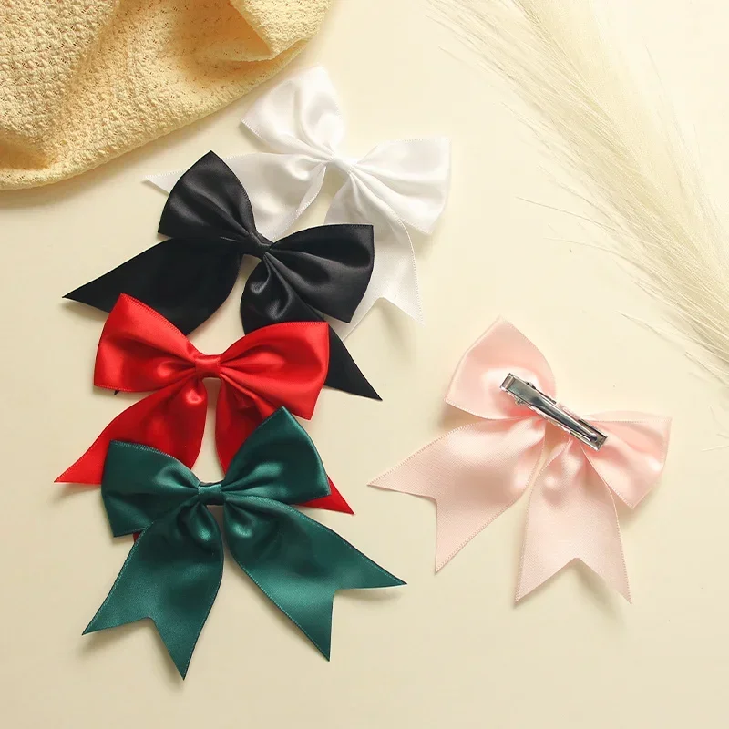 5 pçs/set arcos feitos à mão grampo de cabelo meninas novo grampo de cabelo presente de natal novos crianças acessórios para o cabelo