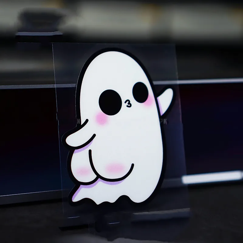 1PCS Car Styling Sticker for Cute Little Peach Funny Sexy Fart Ghost Motocross Auto Window Body Graphic Guitar Computer Decals