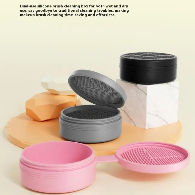 Make-up Pinsel Reinigung Box Schnell Sauber Schwamm Lidschatten Pinsel Trockenen Reiniger Kosmetische Waschen Sauber Pulver Werkzeug Make-Up Zubehör