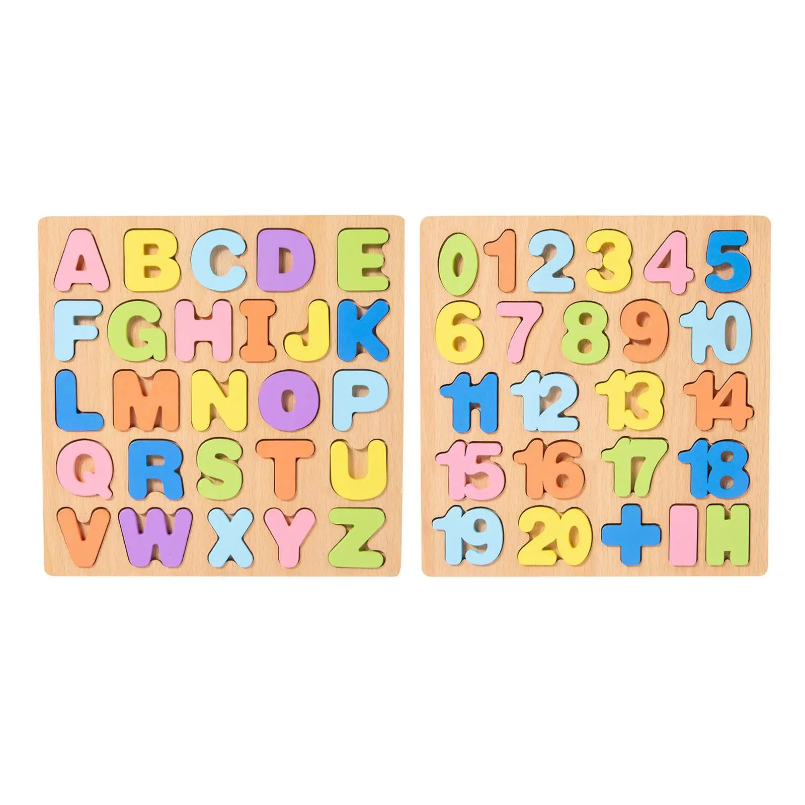 Wooden Puzzles Set Educational Toys Teaching Aids Gift Preschool Infant