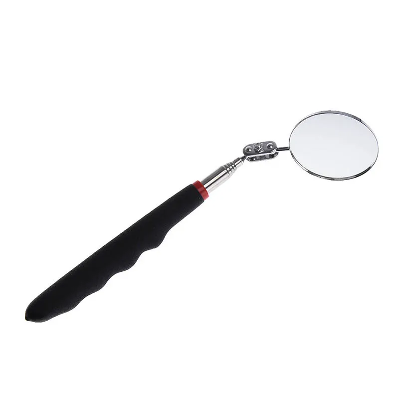 

1Pcs Adjustable angles retractable telescopic inspection round mirror for hidden area