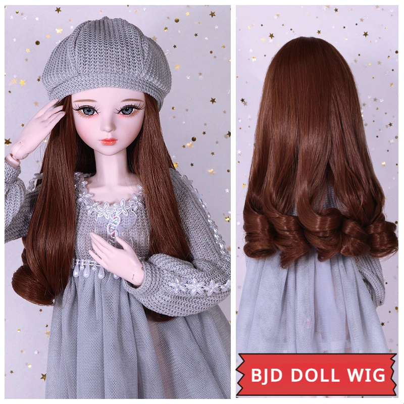 

Bjd Doll Wig Color Long Curly Hair For Girls Dolls 60cm 1/3 Dolls Accessories Toys