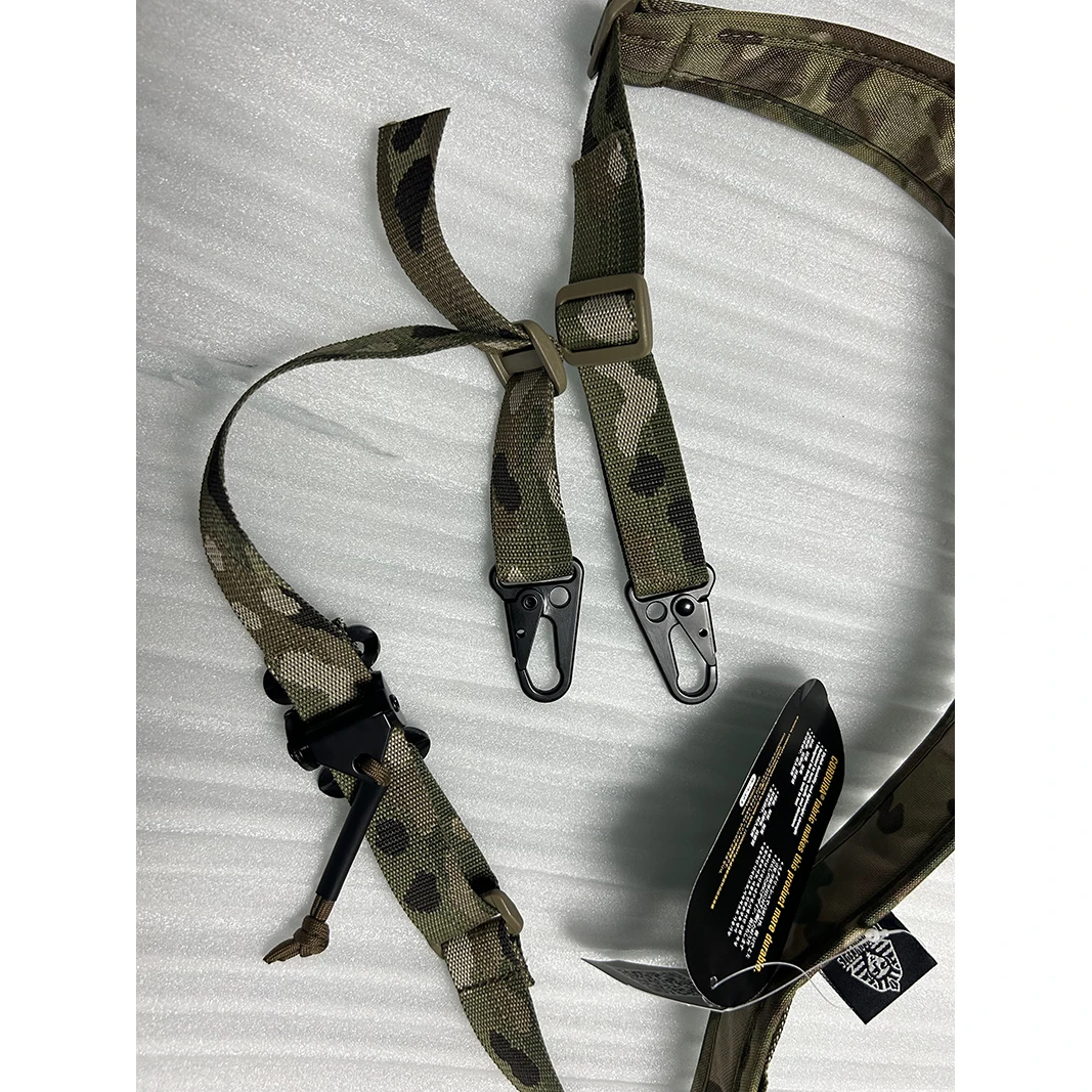 Ferro style Tactical Sling 2 Point Modular Sling Strap Shooting Hunt Combat Quick Adjustable MULTICAM  Tiger Tabby Camouflage