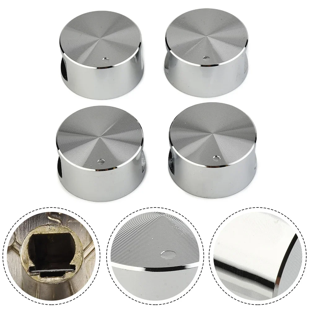 

4pcs Rotary Switches Gas Zinc Alloy Kitchen Cooktop Ovens Electric Stoves Rotary Switch Cooktop Handle Round Knob Kitchen Parts