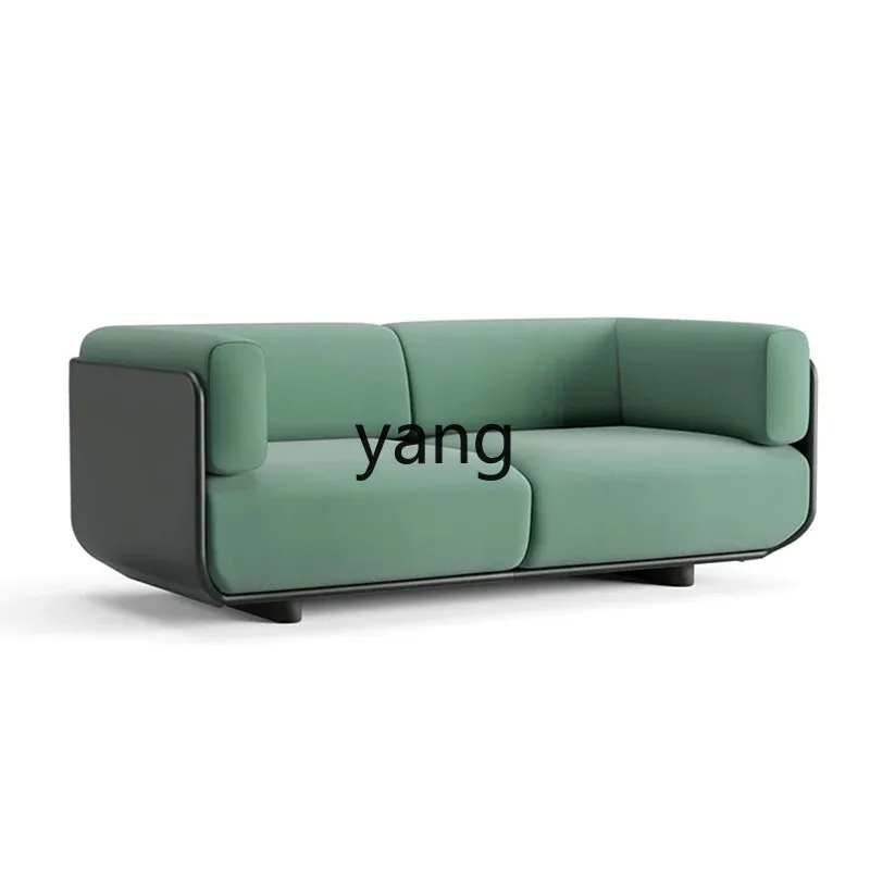 

LMM Minimalist Leather Fabric Combined with Living Room Designer Minimalist Villa Hotel Club Arc Sofa for Multi-User