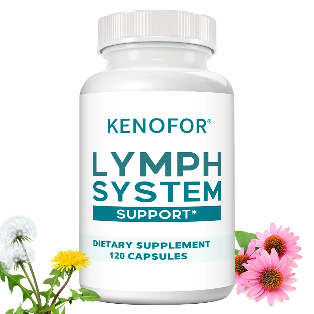 

Lymphatic Cleanse Supplement - Lymph System Health Support, Cleansing & Detox, Improves Overall Well-being, 120 Capsules