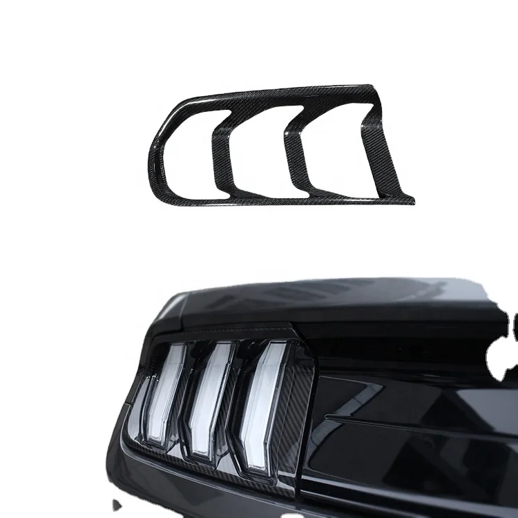 

High Fit Full Dry Carbon Rear Tail Lamp Light Cover for Mustang 2015-2017