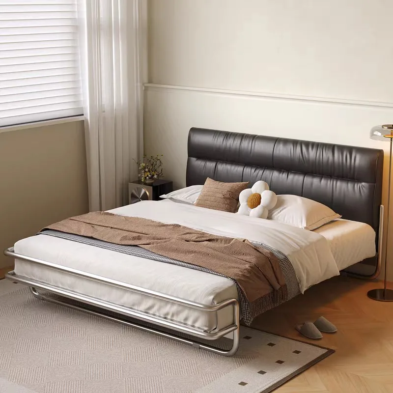 Suspended bed Stainless steel frame table, integrated  Single Double with storage box