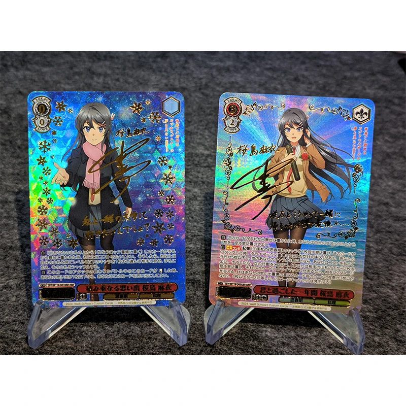 Jugend Schweinekopf Jugend Serie Sakura jima Mai Hirokawa Suzuki DIY hausgemachte Spielzeug Sammlung Karte Weihnachten Geburtstags geschenk