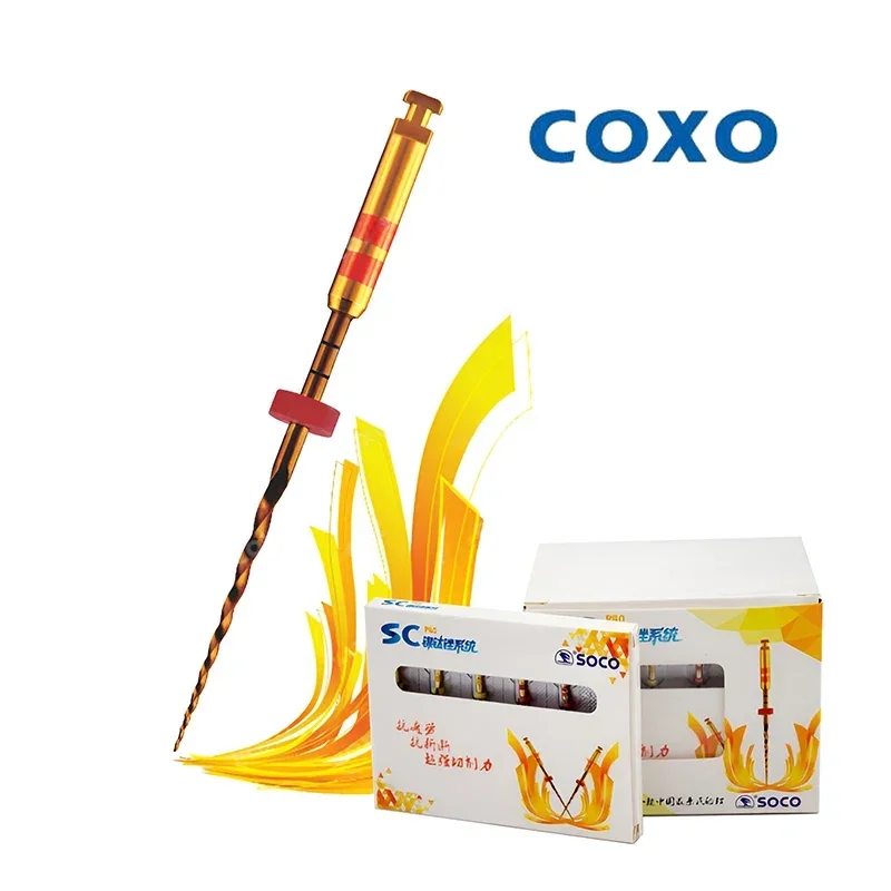 COXO SOCO SC PRO Стоматологический файл корневых каналов, термоактивированный роторный нитинол, файлы для зубной целлюлозы, термоактивированный никель-титан