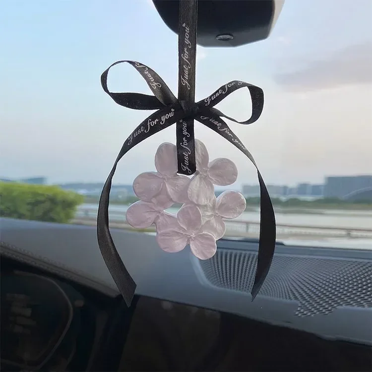 1pc Car Aromatherapy Tablets Diffuser Vintage Red Flowers Gypsum Stone Wardrobe and Vehicle-mounted Perfume Pendant Accessories