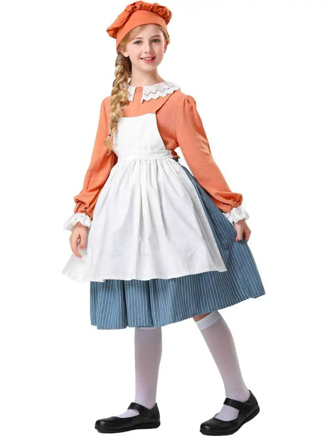 Disfraz de campesina medieval para mujer, estilo campesino, ropa étnica para actuaciones escénicas, para Halloween