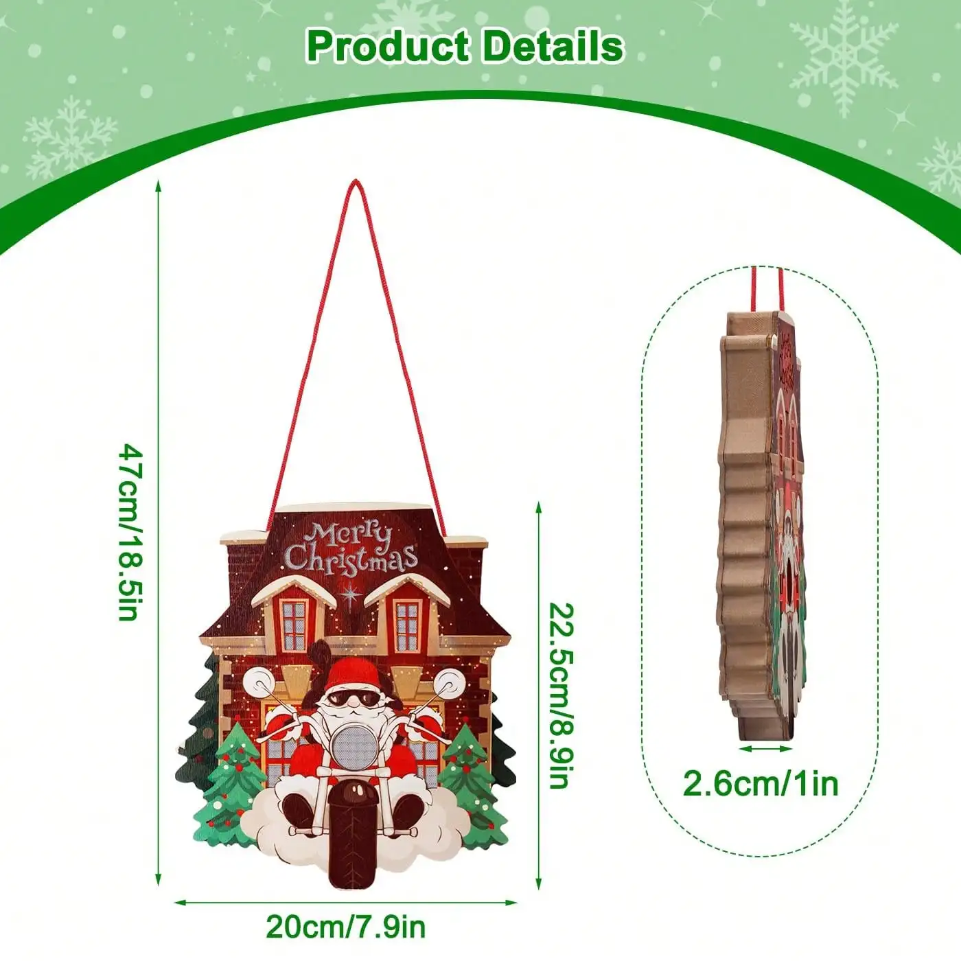 2024 Christmas Countdown Wooden Advent Calendar - Reusable Light-Up Santa Decor, Festive Kids' Gift for Home Desk