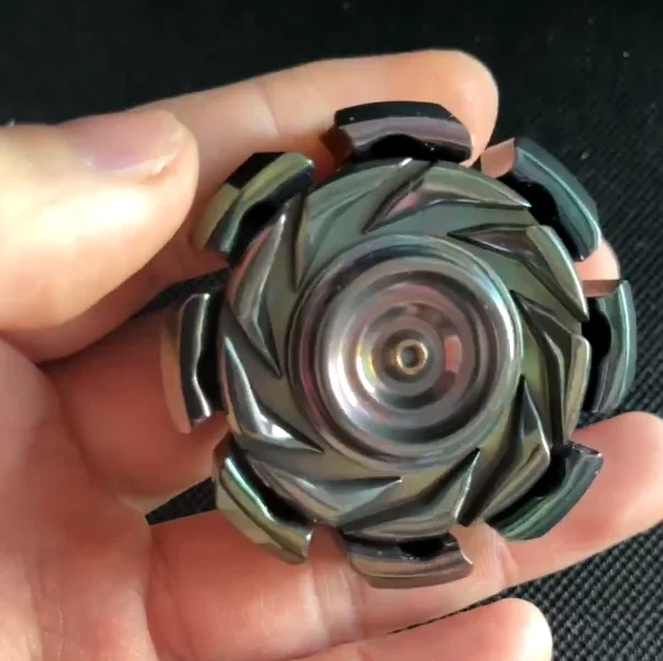 Used EDC T-Max Lava Turbine S Color Zirconium Rainbow spinner Fingertip gyroscope Decompression toys