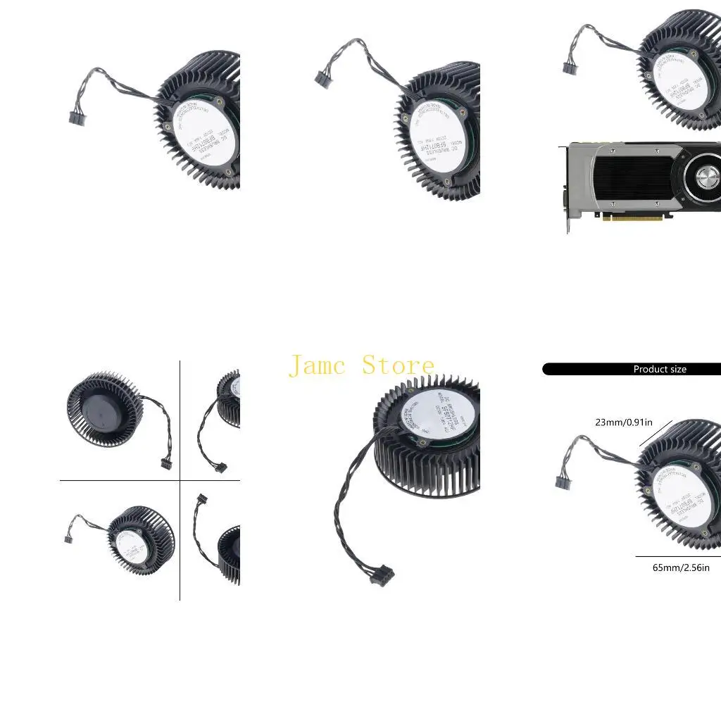 LX0B BFB0712HF 65mm 12V 1.8A 4Pin Graphics Card Cooling Fan for NVIDIA GTX980 980Ti Cooler Fan