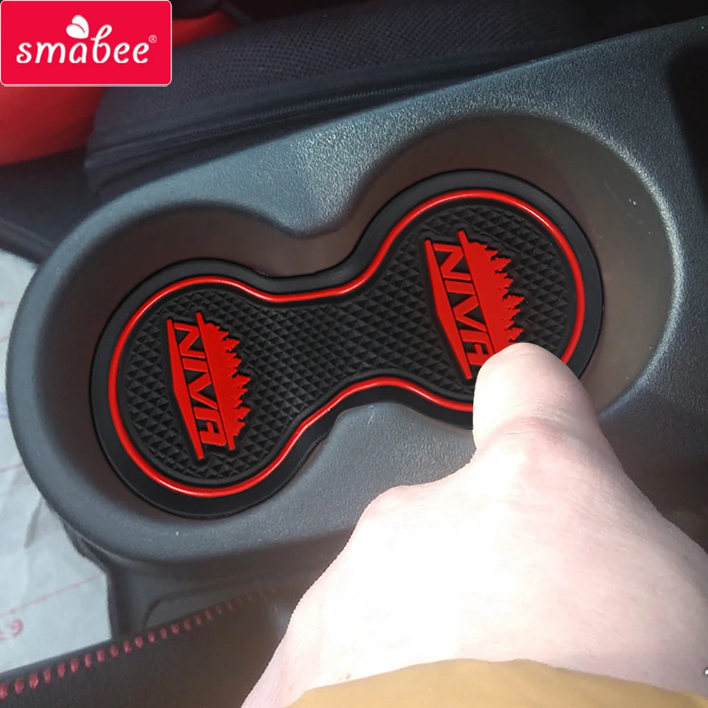 

Smabee Gate Slot Mat for Chevrolet Lada Niva 2009 ~ 2018 Anti-Slip Door Groove Pad Interior Accessories Rubber Mats Cup Holder