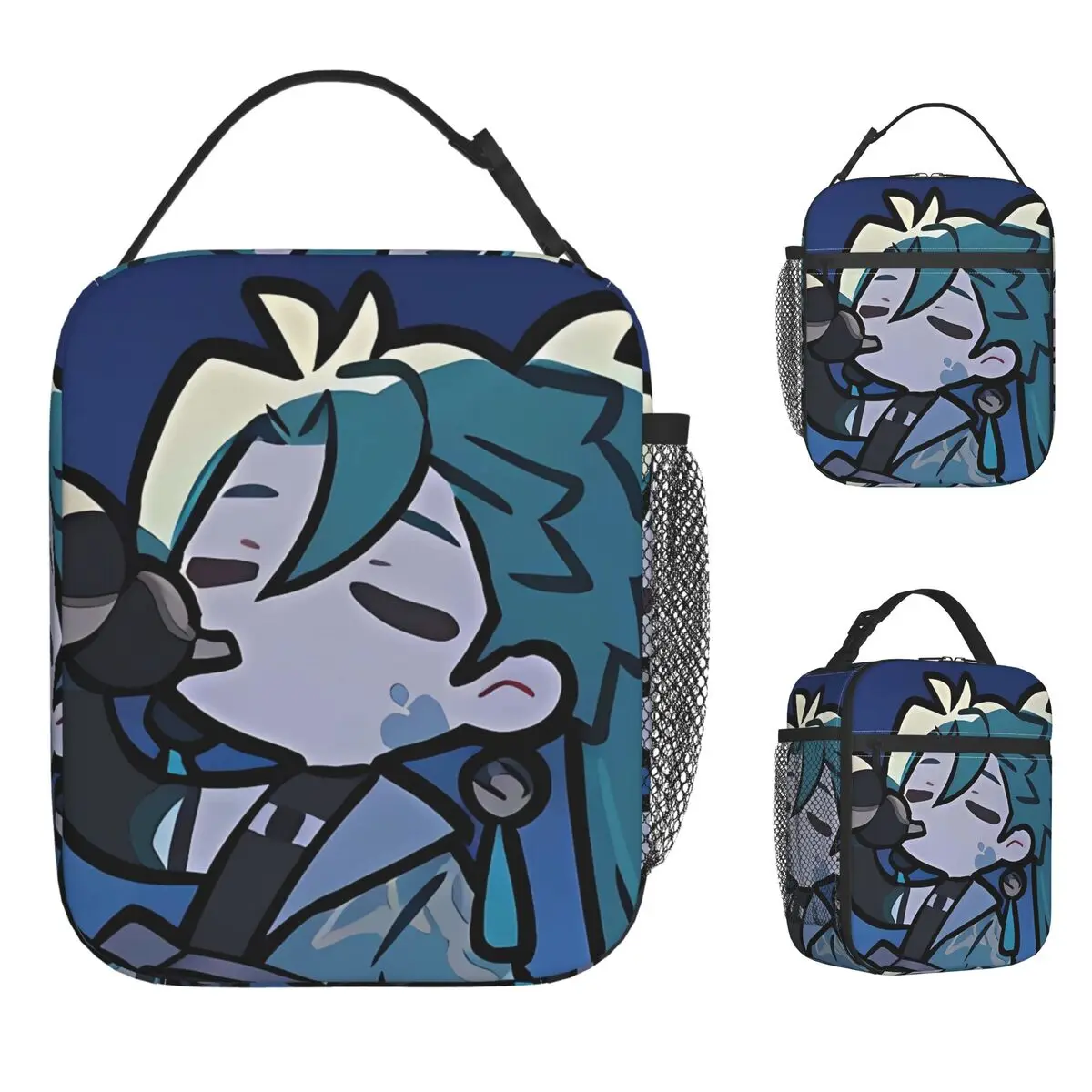 Wuthering موجات جيان حقيبة الغداء الجمالية علب الاغذية المدرسة المحمولة معزول حمل أكياس الغذاء للفتيات أكسفورد الرسم حقيبة للحفاظ على البرودة