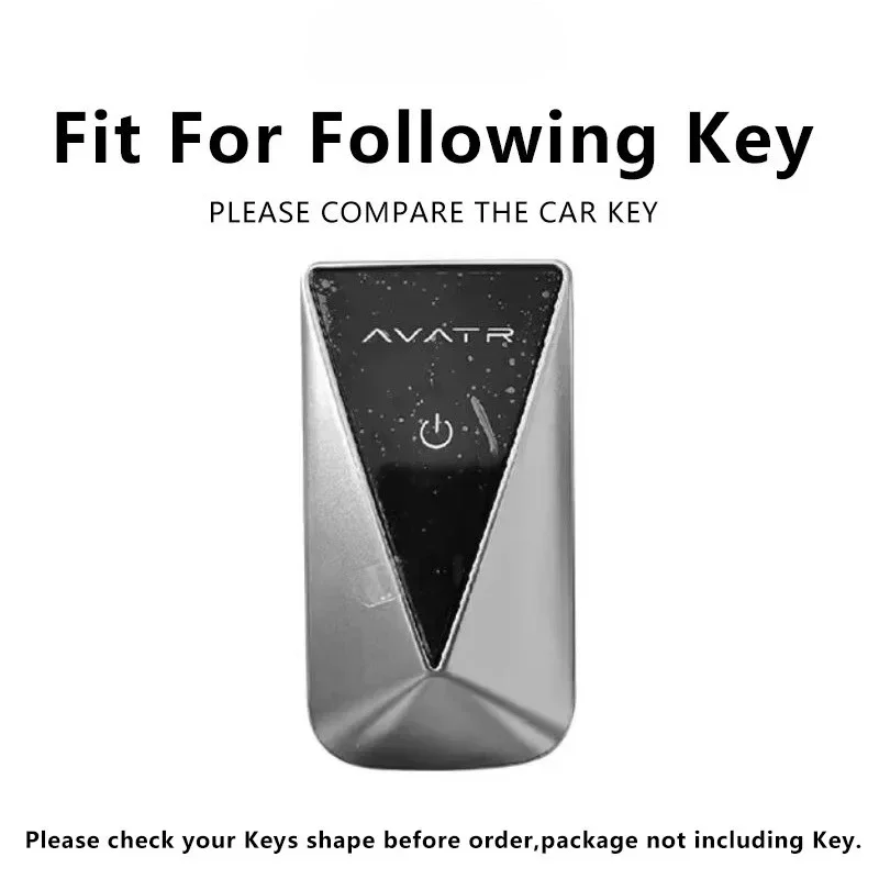 For Avatr 07 2024 Max Ultra Zinc Alloy Car Key Case Remote Decoration Cover Shell Keychain Holder Fob Interior Accessories