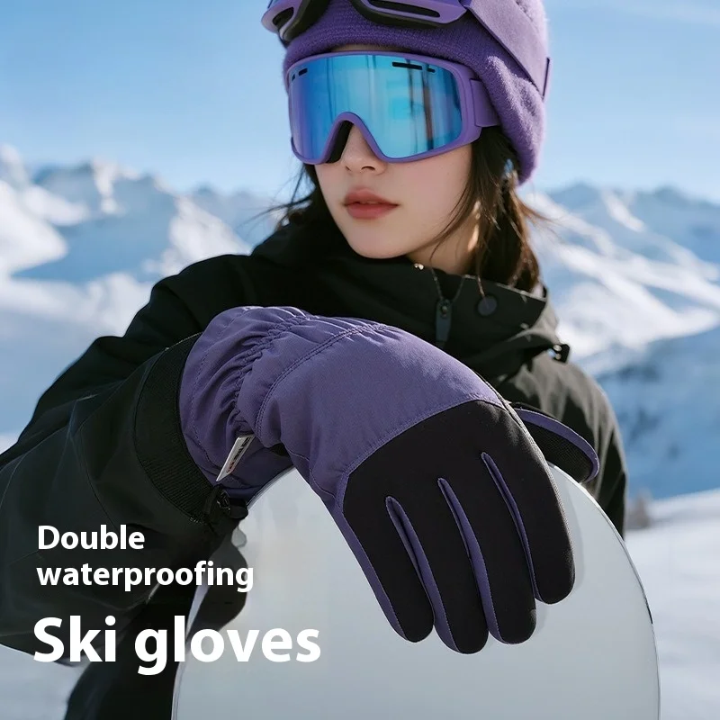 New Winter Thermal Gloves Skiing Cycling Windproof Waterproof Cold Weather Glove Touchscreen Finger Thick Insulated Snow Gloves​