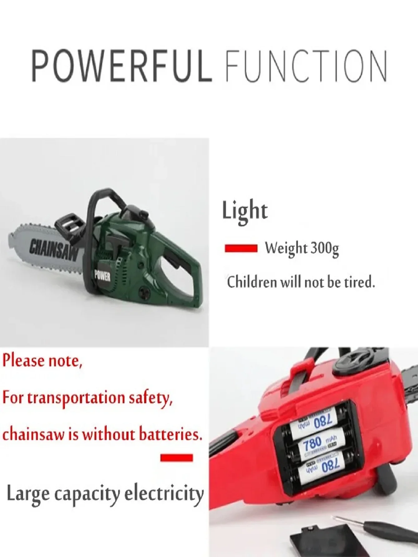 Tamanho grande crianças motosserra eletrônica crianças jogar ferramentas fingir jogar kits serra elétrica crianças simulado jogar casa brinquedos