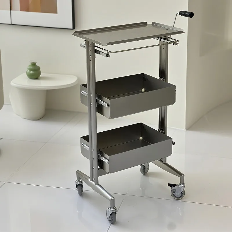 

Rolling Storage Cart with Wheels Medical Trolley Beauty Salon Eyelash Auxiliary Cart Cosmetic Salon Furniture Tool Trolly Car