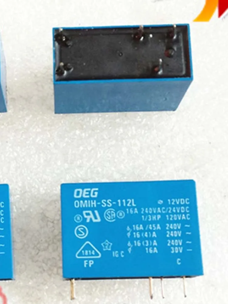 

5 PCS 12V Relay OMIH-SS-112L 12VDC 16A