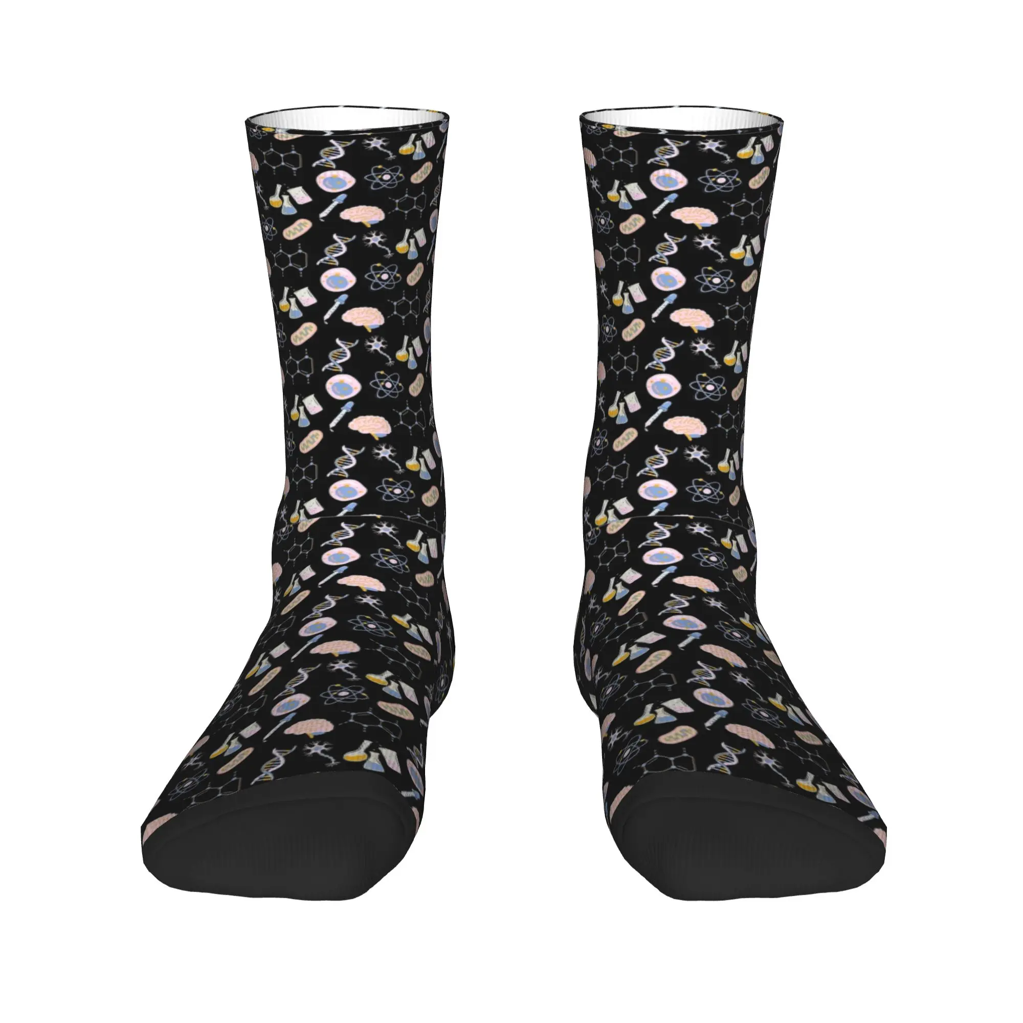 Custom Biology And Chemistry Stockings  Graphic Funny Socks Spring Anti Skid Socks Couple Running High Quality Socks