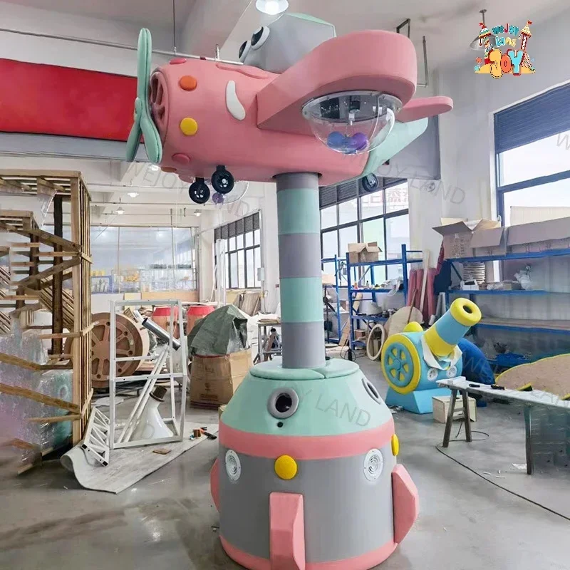 Newly Upgraded Commercial Aircraft Ball Spread Machine Ball Games Customized High Quantity Soft Children's Indoor Playground