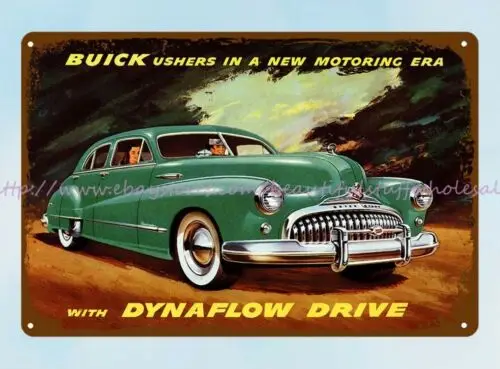 metal wall 1948 car automobile  car auto ushers auto shop garage metal tin sign