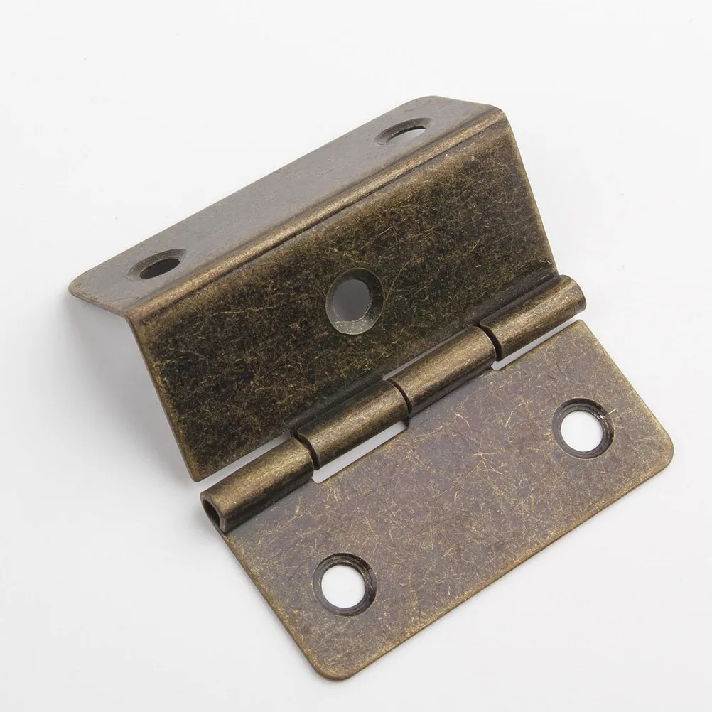 20Pcs Iron Inset Hinges Triple Fold Cabinet Hinges for Interior Door Mounting Smooth Soft Close Function Sturdy Fixation