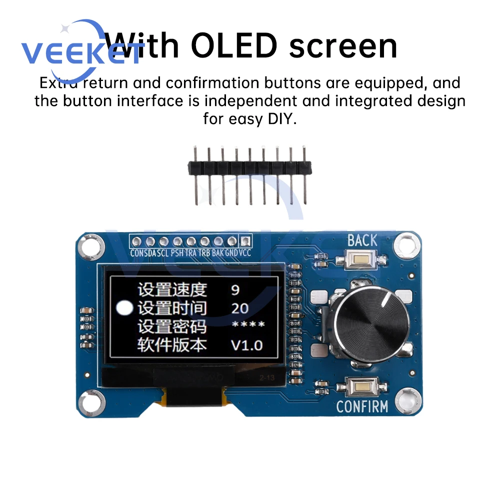 0,96/1,3-дюймовый OLED-дисплей EC11, модуль поворотного энкодера, интерфейс IIC для Arduino