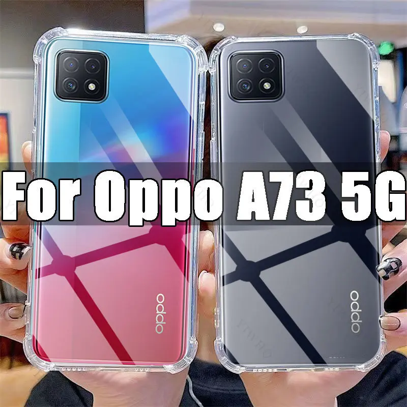 Clear Phone Case for Oppo A73 5G TPU Transparent Case for Oppo A 73 6.5