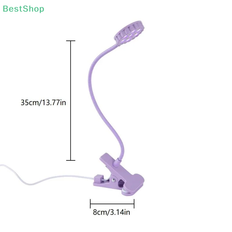 UV-licht nageldroger 6W 360 °   LED Clip Nagellamp Flexibel Bureau UV Licht Voor Gel Polish Voor Salon Thuis Dagelijks Gebruik