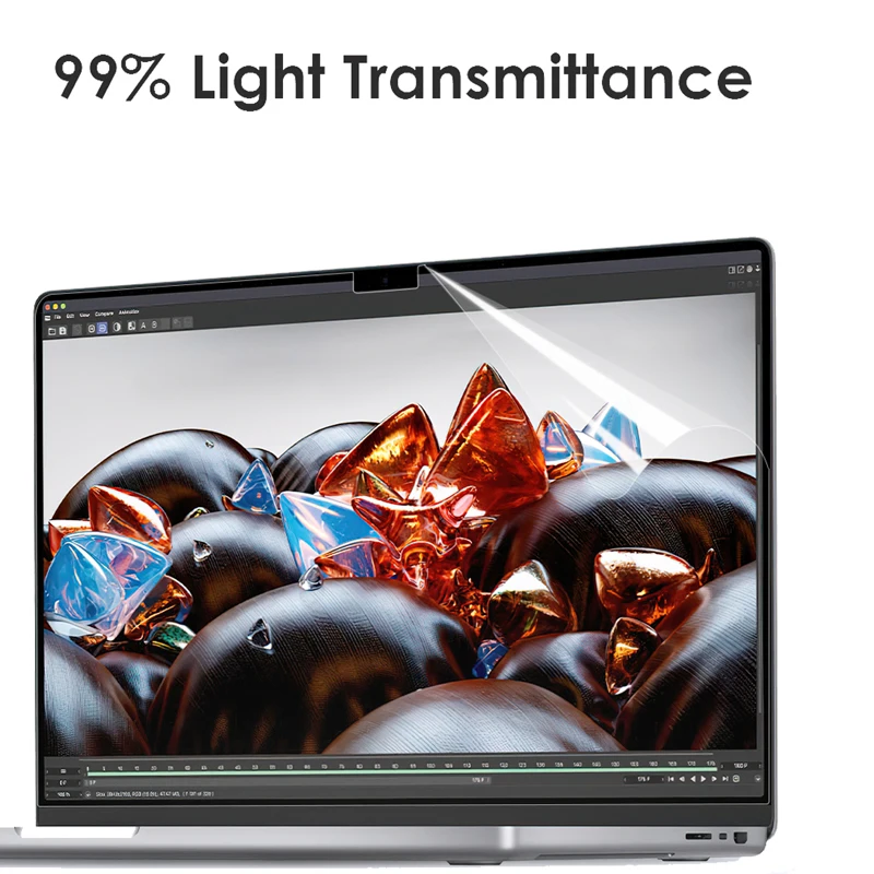 Screenprotector Voor Macbook Hd Soft Film Voor Air 13 Inch M1 M2 Pro 13 14 15 16 Inch Touch Bar Max Cover Guard Accessoires