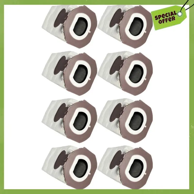 Paquete de 8 bolsas de aspiradora de textura delicada para Vorwerk Kobold VK7 FP7, bolsas de filtro de repuesto