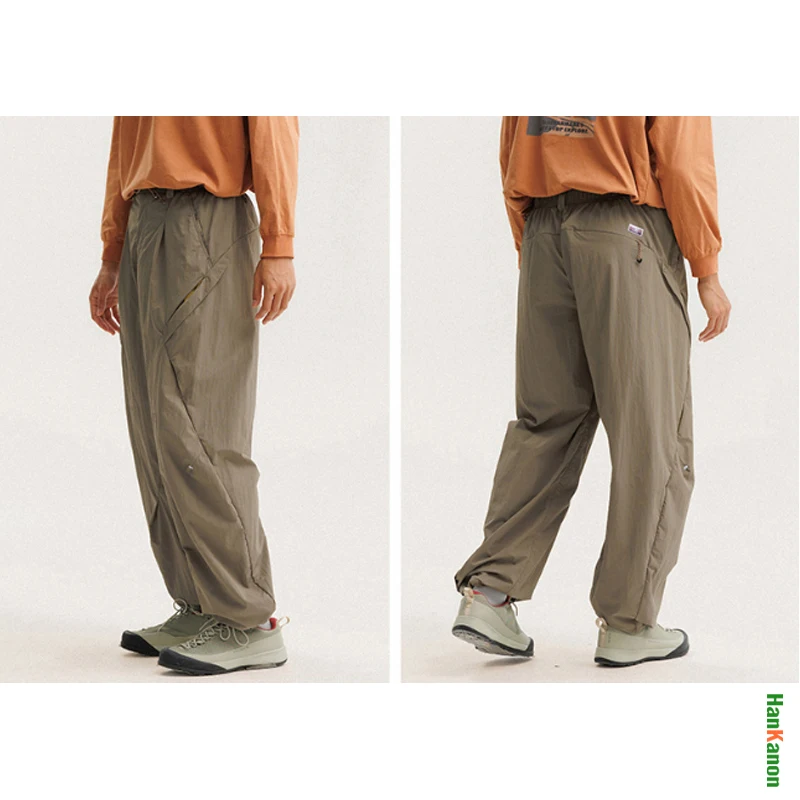 للجنسين الصوف - اصطف واسع - الساق فائدة السراويل خفيفة الوزن المظلي الأمريكي مستوحاة عارضة خمر تصميم التخييم في الهواء الطلق #5