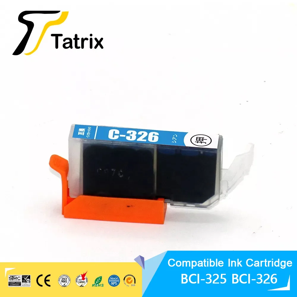 Tatrix BCI 325 326 BCI-325 BCI-326 خرطوشة حبر متوافقة مع الألوان المميزة لطابعة Canon PIXUS IP4830 IP4930 IX6530
