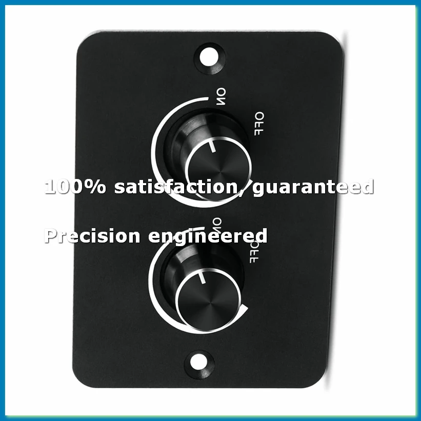 DC 12V RV LED Dimmer Switch, 2 Gang PWM RV LED Dimmer, for Travel Trailers, Marine, Van, Trucks-DTB3