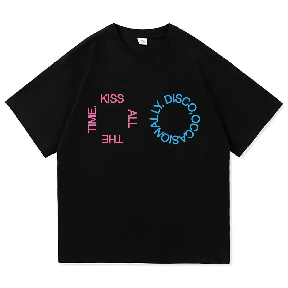 Harajuku High Quality Tops 2026 New Album Kiss All The Time. Disco Occasional T Shirt Vintage Y2k Clothing Cotton TShirts Unisex