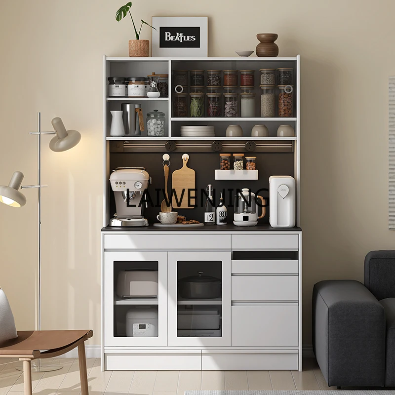 

SGF minimalist floor-to-ceiling dining side cabinet solid wood rock slab multi-functional top high cabinet