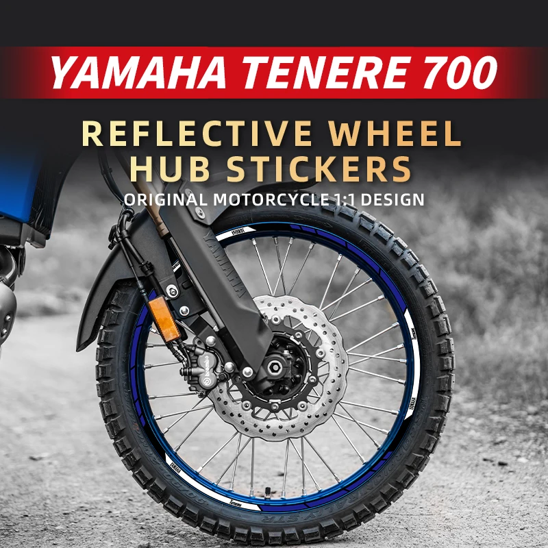 

Rim Stickers Motorcycle For YAMAHA TENERE 700 Wheel Hub Safety Reflective Decals Of Bike Acessories Decoration Stickers