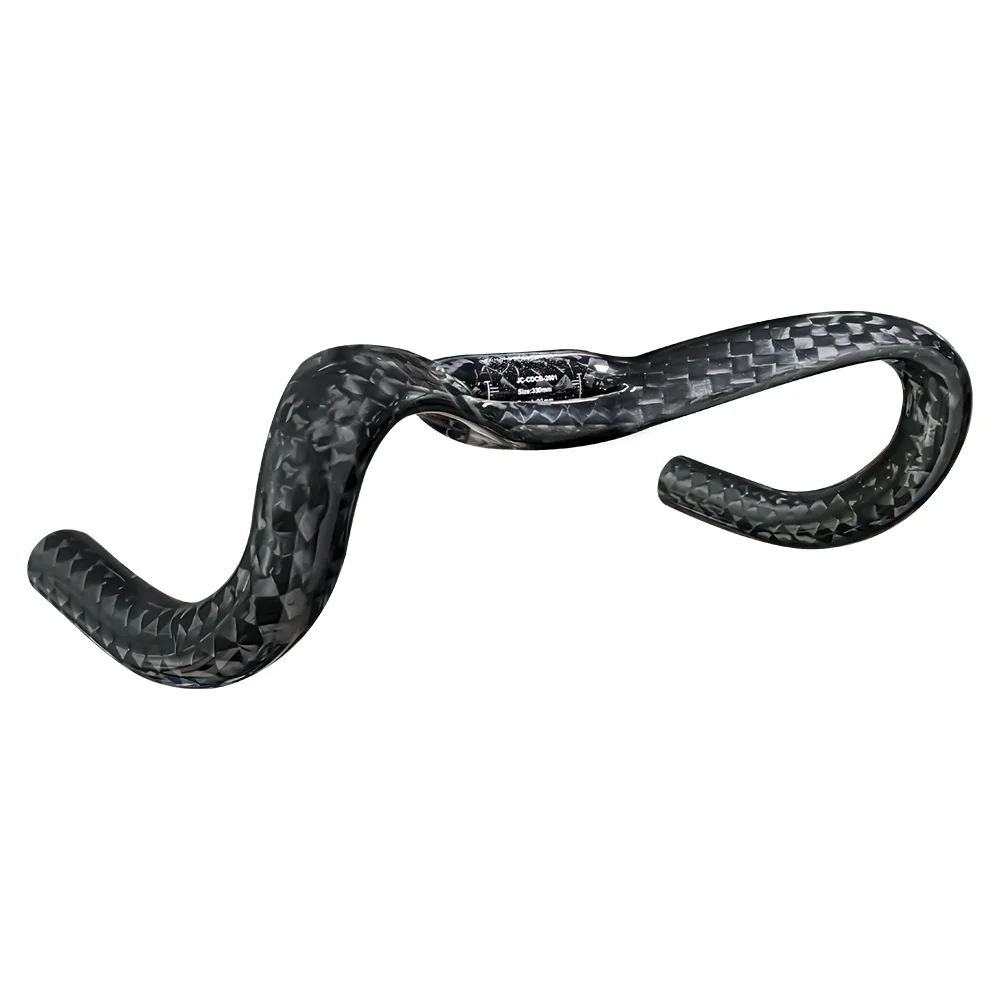 BALUGOE Carbonfaser-Fixed-Gear-Wettkampf-Fahrradlenker 12K Glänzende Textur Bahnrad TT Lenker 2027 UCI Neue Regeln – Detail 8