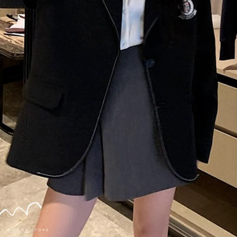 

Мини-юбки женские, однотонные, элегантные, нежные, универсальные, модные, повседневные, темпераментные, трапециевидной формы, простая корейская версия, студенческая уличная одежда, новинка